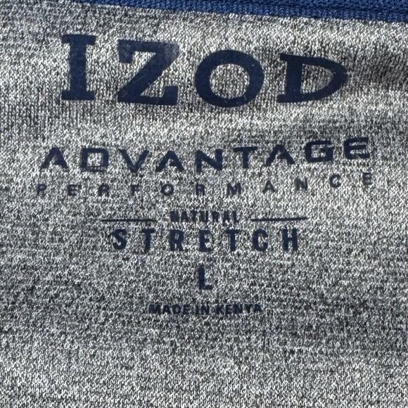 IZOD Advantage Performance Stretch Gray Full Zip Fleece Vest Men’s L - Picture 4 of 10